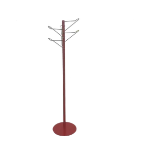 1970s Designer Italian Coat Rack, Red