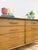 Wood Vintage Davis Cabinet Co MCM Atomic 8 Drawer Dresser With Wood Pulls Clean Lines For Sale - Image 7 of 15