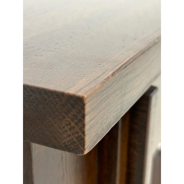 Mission Quarter Sawn Oak 9 Drawer Dresser - Walnut Stain For Sale - Image 4 of 8