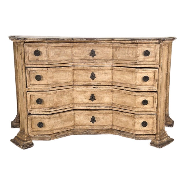 Danish Baroque Painted Chest of Drawers, Circa 1750 For Sale