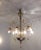 Murano Glass 6-Light Chandelier, 1930s, in Flawless conditions. Designed 1920 to 1949 Up to 250V (Europe/UK Standard).The...