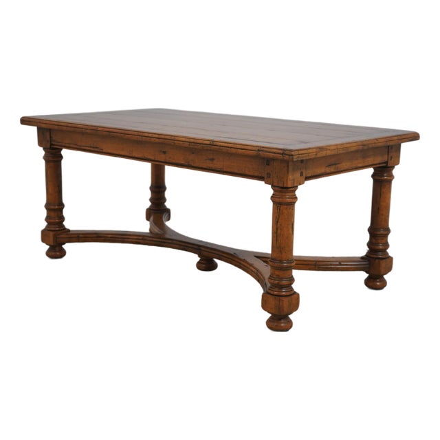 Guy Chaddock Country Distressed Coffee Cocktail Table For Sale