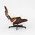 White 1964 Authentic Herman Miller Eames Lounge Chair & Ottoman in Brazilian Rosewood & White Leather For Sale - Image 8 of 12