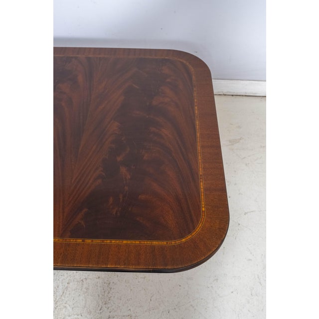 Henkel Harris Model 2276 Mahogany Double Pedestal Dining Table For Sale In Philadelphia - Image 6 of 15