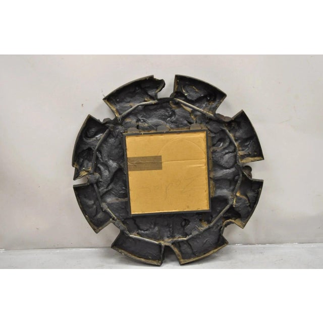 Vintage Finesse Originals Mid Century Modern Fiberglass Zodiac Sign Wall Mirror For Sale - Image 10 of 11