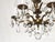 1950s Antique 6 Arm 6 Light Darling Dainty Brass Cut Lead Glass Crystal Chandelier For Sale - Image 5 of 10