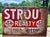 Vintage Strout Realty Advertising Tin Litho Sign For Sale - Image 12 of 14
