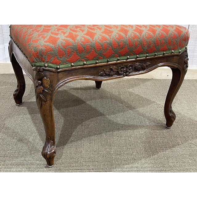 Brown Walnut Nurse's Chair, Early 20th Century For Sale - Image 8 of 9