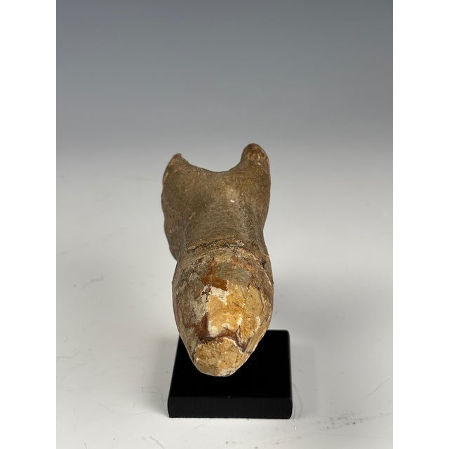 Gray Antique Gesso-Painted Hand Fragment on Stand, 1800 For Sale - Image 8 of 14