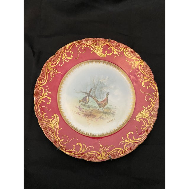 Late 19th Century Antique Limoges Cabinet Plates- Set of 4 For Sale In Phoenix - Image 6 of 10