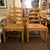 Wood English Ladderback Armchairs- A Pair For Sale - Image 7 of 7