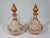 Glass 1950s Blush Pink Satin Glass Decanters - a Pair For Sale - Image 7 of 7