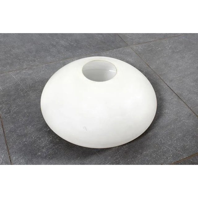 Mid-Century Modern Italian Suspension Lamp in Wood and Frosted Glass, 1960s For Sale - Image 12 of 14