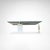 Postmodern Dutch design coffee table by Hank Kwint. Sober and minimalist design with geometric lines. Central carrara...