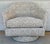 Modern Revelation Modern Off-White and Olive Boucle Coupe Swivel Chairs Pair For Sale - Image 3 of 6