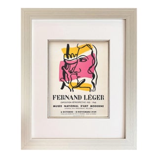 Leger Lithograph 31 Musee D’Art Modern Art in Posters 1959 Framed For Sale