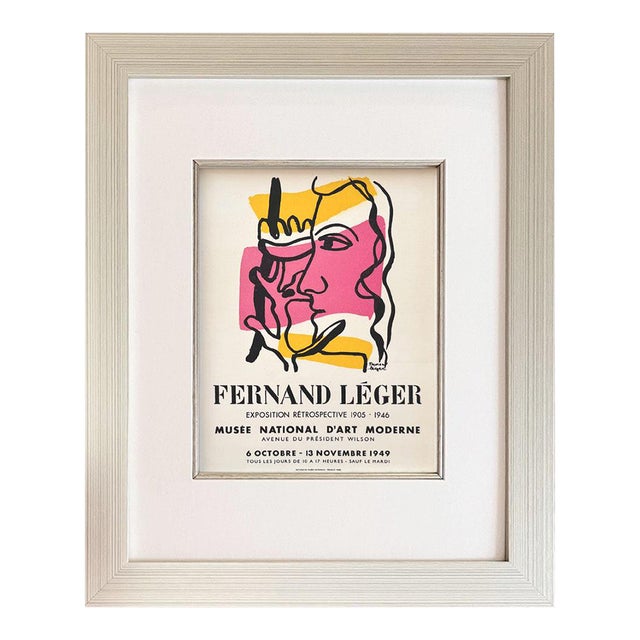 Leger Lithograph 31 Musee D’Art Modern Art in Posters 1959 Framed For Sale