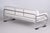 Silver Bauhaus Sofa in Chrome, Steel, Leather by R. Slezák for Slezak Factories, Czech, 1930s For Sale - Image 8 of 11