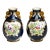 Stunning Pair Blue Gold English Royal Worcester Porcelain Antique Victorian Bird Nature Decorative Vases Home Decor For Sale