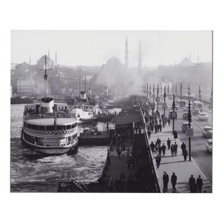 Istanbul, Galata Bridge, 1960s, Black & White Photograph For Sale