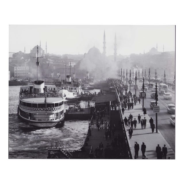 Istanbul, Galata Bridge, 1960s, Black & White Photograph For Sale