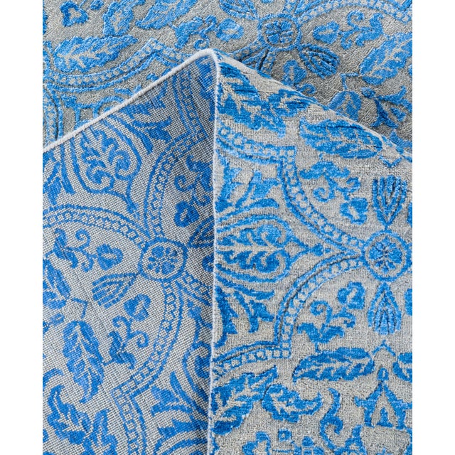 Ikat, One-of-a-Kind Hand-Knotted Area Rug - Beige, 8' 2" x 10' 0" For Sale In New York - Image 6 of 8
