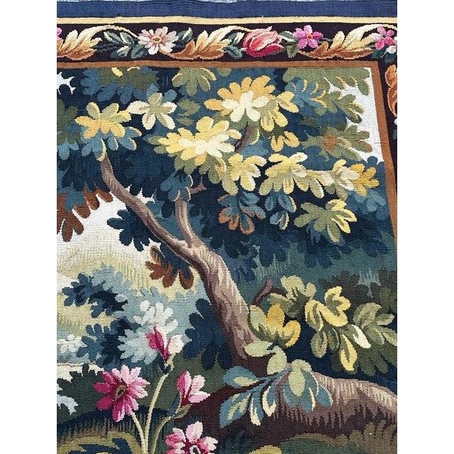 Mid-Century Modern French Handwoven Aubusson Tapestry, 1940s For Sale - Image 10 of 18