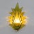 Mid-Century Modern Italian Modern Murano Glass Leaf Sconces in the style of Barovier & Toso, 1980s, Set of 2 For Sale - Image 3 of 10