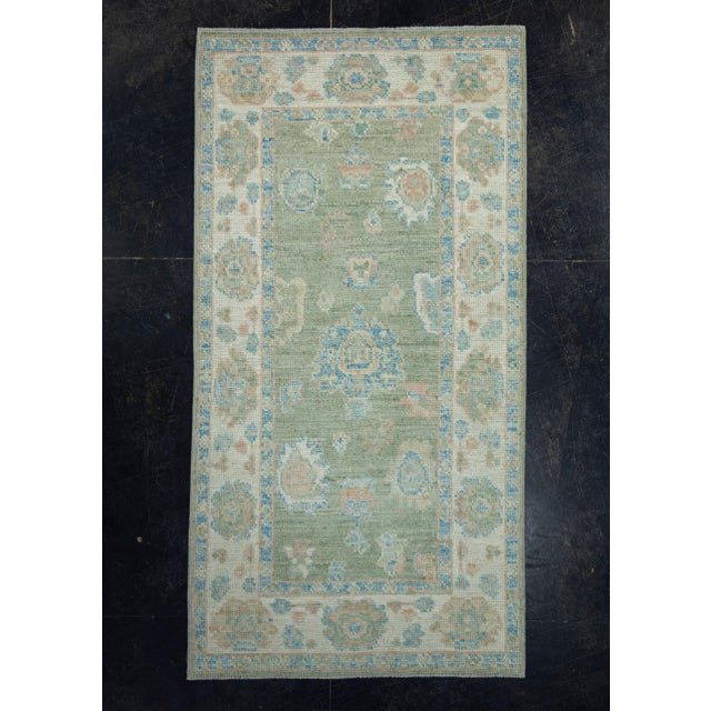 Beige Turkish Oushak Rug 2'10" x 5'5" #17825 For Sale - Image 8 of 8