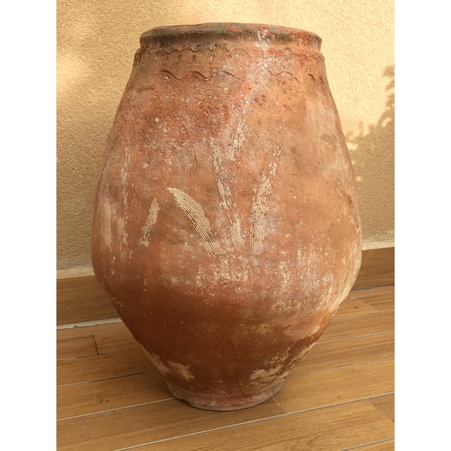 18th Century Large Terracotta Hand Carved French Biot Pot For Sale - Image 11 of 13