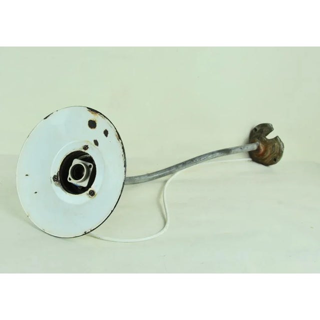 Enameled Metal Garden Light, 1940s For Sale - Image 6 of 9