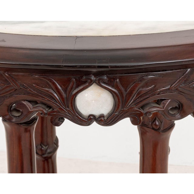 19th Century Victorian Chinoiserie Style Mahogany Center Table For Sale - Image 5 of 7