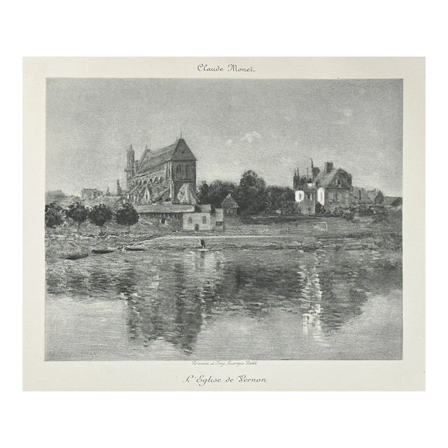 Claude Monet (After) - ‘L'Église De Vernon’ Heliogravure (1897) For Sale