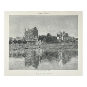 Claude Monet (After) - ‘L'Église De Vernon’ Heliogravure (1897)
