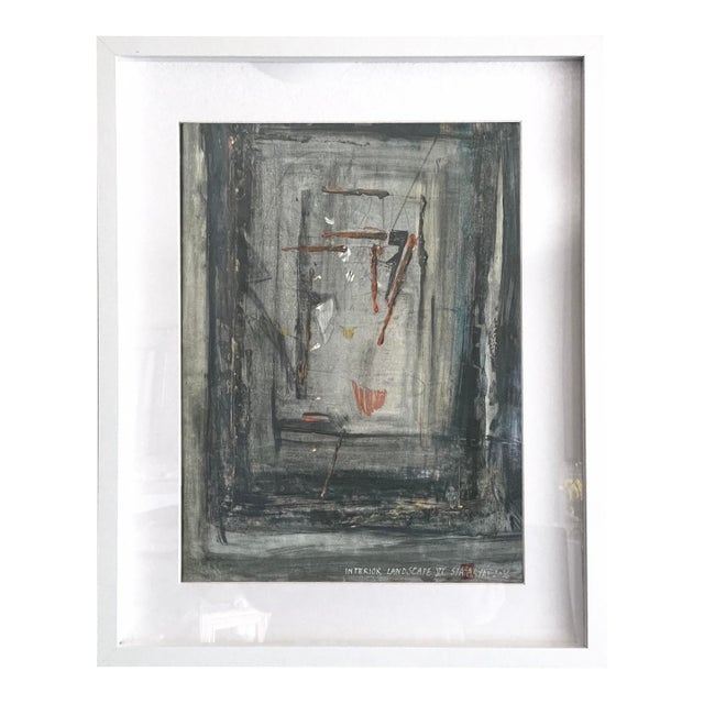 Interior Land Scap. VI Framed Surreal Abstract Painting For Sale