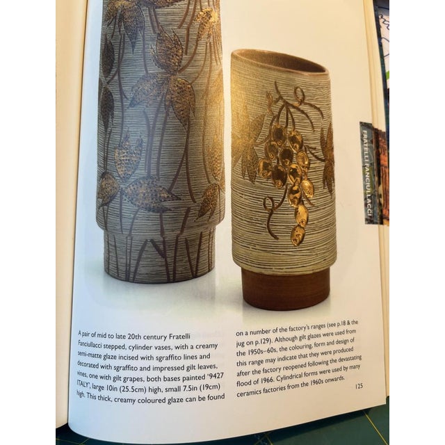 1960s Italian Gilded Sgraffito Ceramic Vase from Fratelli Fanciullacci, 1960s For Sale - Image 5 of 9