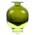 Vintage Cenedese Antonio Da Ros Murano Sommerso Glowing Uranium Green Italian Art Glass Flower Vase For Sale