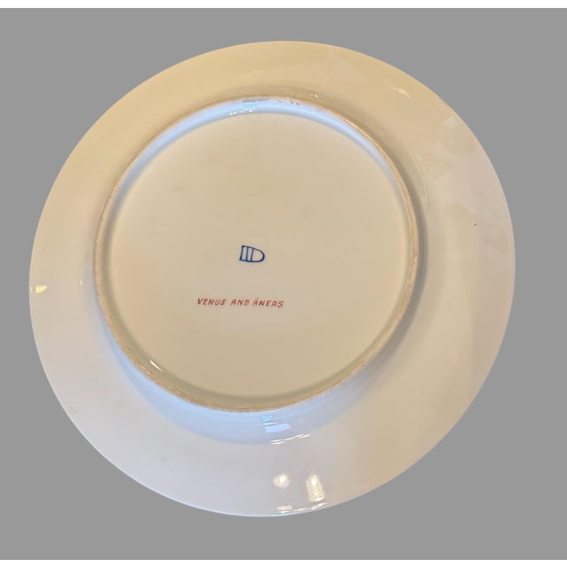 Antique Victorian Royal Vienna Porcelain Gilt Decorated Scenic Plate Venus For Sale - Image 6 of 6