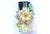 Antique Edouard Gilles French Barbotine vase with large floral relief roses and foliage applied on a mottled cylindrical...