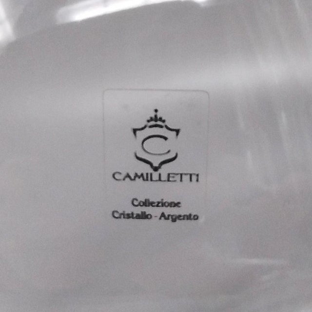 Vase in Crystal and Silver by Camilletti, 1970s For Sale - Image 6 of 8