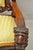 Late 20th Century Renaissance Gothic Style Large Figural Lion Carved Wood Paw Feet Throne Chair For Sale - Image 9 of 12