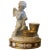 Antique Early 19th Century French Empire Porcelain Inkwell in Gold & White Featuring a Cherub For Sale - Image 13 of 13