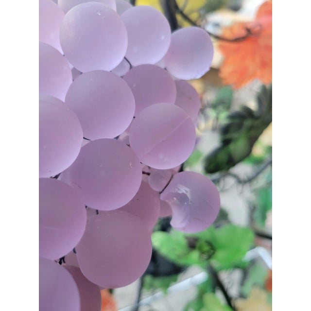 Rare Vintage Monumental Sized 9 Light Murano Glass Cesare Toso Colorful Grape Cluster Chandelier For Sale - Image 10 of 18