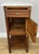 Brown Antique French Oak Bedside Table with Marble Top For Sale - Image 8 of 11