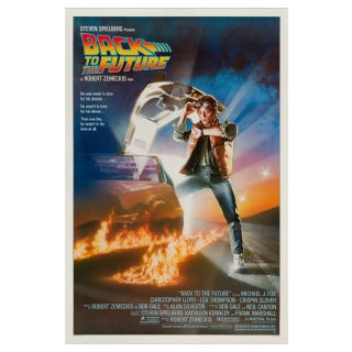 "Back to the Future" Original US One Sheet Movie Poster by Drew Struzan, 1985 For Sale