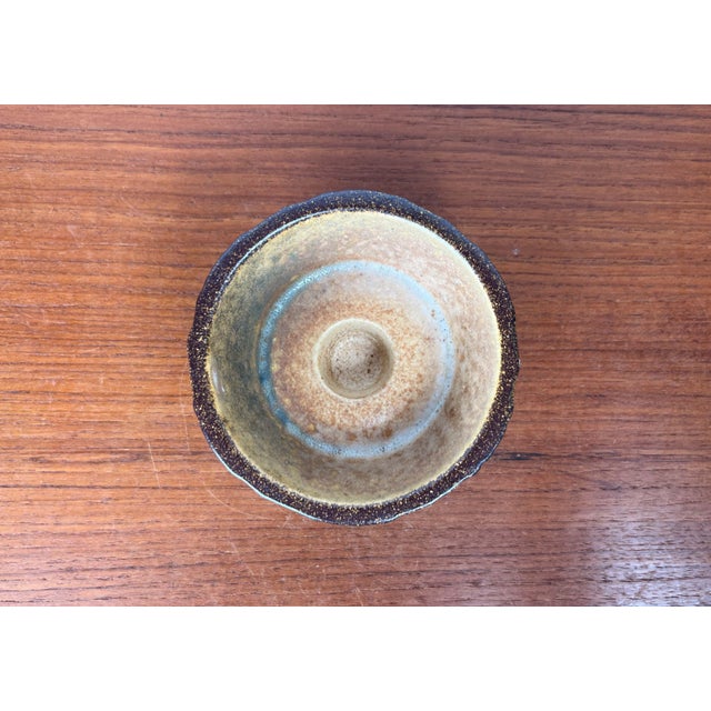 Mid-Century Modern Danish Studio Pottery Candleholder from Michael Andersen Keramik, Bornholm, 1960s For Sale - Image 4 of 12