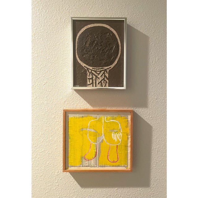 Mid-Century Modern Mid-Century Modern Painting by Artist “C. Ward”, 8.25” X 9.50” For Sale - Image 3 of 8