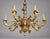 Italian 1900s Italian Silver Gilt Wood Chandelier For Sale - Image 3 of 5