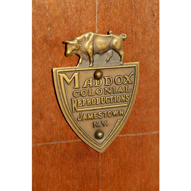 Mid-20th Century Maddox Mahogany Breakfront Cabinet With Butler’s Secretary Desk For Sale - Image 14 of 18