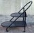 Black Postmodern Metal Serving Trolley in Black Lacquered Metal, 1980s For Sale - Image 8 of 8